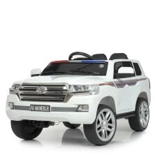 Дитячий двомісний електромобіль машина джип Bambi Racer 4WD M 4609EBLR-1Toyota / шкіряне сидіння / білий