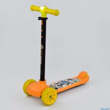 Самокат триколісний А - 308 Y Best Scooter MAXI кермо з фарою жовтий