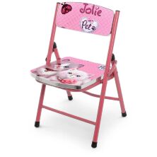 Дитячий столик зі стільчиком Bambi A19-CT Кошенята рожевий складаний**