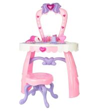 Дитячий туалетний столик, трюмо для дівчинки 8300 зі стільчиком і аксесуарами рожевий**