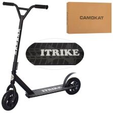 Трюковий самокат для бездоріжжя двоколісний дитячий підлітковий iTrike SR2-070-B алюмінієвий / колір чорний**