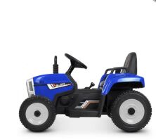 Дитячий одномісний електромобіль-Трактор M 4478EBLR-4 на EVA колесах / шкіряне сидіння / синій