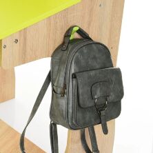 Дитяча дерев'яна парта зі стільчиком W903-11 регульована по висоті / з шафками / Лайм + Дерево**