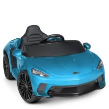 Дитячий одномісний електромобіль Легкова Машина McLaren M 4638EBLRS-4 з шкіряним сидінням. Синій фарбований**