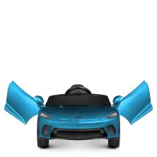 Дитячий одномісний електромобіль Легкова Машина McLaren M 4638EBLRS-4 з шкіряним сидінням. Синій фарбований**