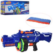 Іграшковий автомат-бластер LIMO TOY Blaze Storm 80533 м'які кулі присоски синій**