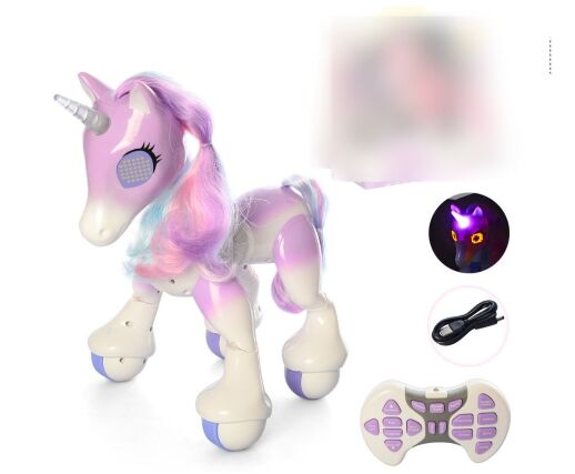 Інтерактивне тварина Єдиноріг 807-808 музика світло звук ходить сенсорний на радіокеруванні **