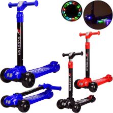 Самокат складаний дитячий триколісний SK20171 алюмінієвий (3 кольори)