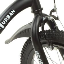 Двоколісний дитячий велосипед 18 дюймів PROFI Y18252-1 Urban з додатковими колесами / чорний матовий**