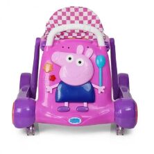 Дитячі ходунки BAMBI BQ308-8 "Свинка Пеппа" для дівчинки зі світловими ефектами / рожеві