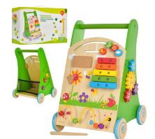 Дерев'яна іграшка Бизиборд MD 1690 штовхач на коліщатках**