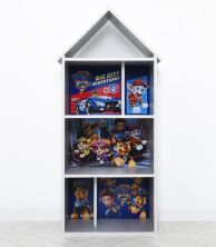 Будиночок стелаж полку Дитяча дерев'яна для іграшок і книг H 2020-22-4 "Щенячий патруль" сірий **