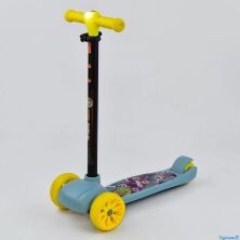 Самокат триколісний А - 320 Т Best Scooter MAXI кермо з фарою блакитний