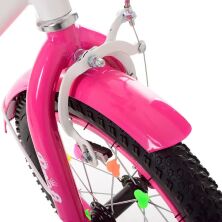 Дитячий двоколісний велосипед колеса 18 дюймів 191824 Like2bike Dark Rider чорно-рожевий