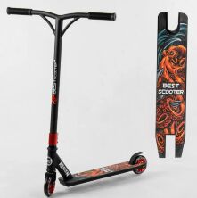 Самокат трюковий Best Scooter S-10135 алюмінієвий диск і дека / колеса ПУ
