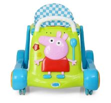 Дитячі ходунки BAMBI BQ308-5 "Свинка Пеппа" для дівчинки і хлопчика зі світловими ефектами / сині