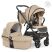 Універсальна дитяча коляска 2в1 EL CAMINO ME 1085 SAGA Denim Beige з прогулянковим блоком і люлькою Бежева
