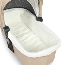 Універсальна дитяча коляска 2в1 EL CAMINO ME 1085 SAGA Denim Beige з прогулянковим блоком і люлькою Бежева