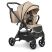 Універсальна дитяча коляска 2в1 EL CAMINO ME 1085 SAGA Denim Beige з прогулянковим блоком і люлькою Бежева