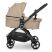 Універсальна дитяча коляска 2в1 EL CAMINO ME 1085 SAGA Denim Beige з прогулянковим блоком і люлькою Бежева
