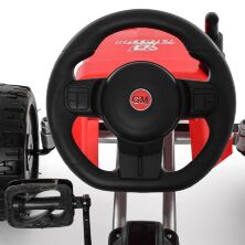 Дитячий педальний карт на Єва колесах Bambi M 4118-3 червоний**