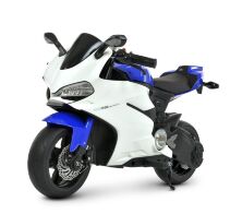 Дитячий електромобіль мотоцикл Bambi Racer M 4262EL-4 Ducati світло фар білий із синім**