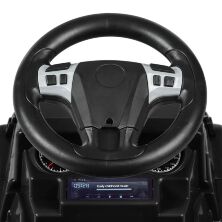 Машина каталка толокар BAMBI M 3898L-2 музичний шкіряне сидіння чорний**