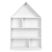 Будиночок стелаж, полиця для іграшок і книг PLK-B-1 біла**