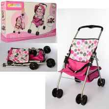 Коляска дитяча для ляльок HAUCK D83109 прогулянкова з багажної кошиком рожева**