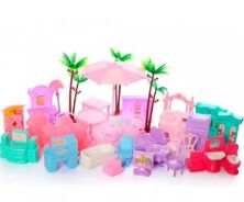 Будиночок для ляльок Лол ЛОЛ 8366 ляльковий Дім триповерховий пластмасовий з ляльками лол і аксесуарами