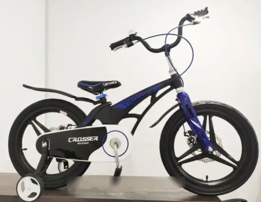 Велосипед двоколісний полегшений Crosser Magnesium Bike Premium 16 дюймів синій