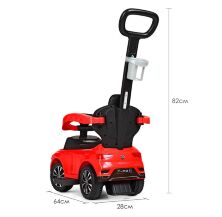 Дитяча каталка-толокар 2 в 1 651-3 батьківська ручка музика підставка для ніг червоний**