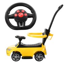 Дитяча машинка каталка толокар Bambi M 3503A-6 (MP3) жовтий**