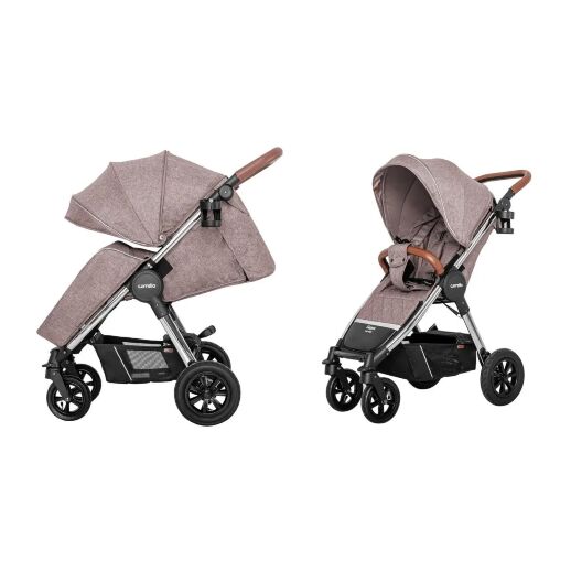 НОВИНКА! Прогулянкова дитяча коляска CARRELLO Supra CRL-5510 Bisquit Beige з регульованою ручкою/бежева