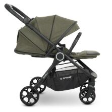 Універсальна дитяча коляска 2в1 EL CAMINO ME 1085 SAGA Denim Khaki з прогулянковим блоком і люлькою Хакі