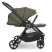 Універсальна дитяча коляска 2в1 EL CAMINO ME 1085 SAGA Denim Khaki з прогулянковим блоком і люлькою Хакі