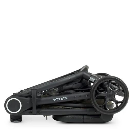 Універсальна дитяча коляска 2в1 EL CAMINO ME 1085 SAGA Denim Khaki з прогулянковим блоком і люлькою Хакі