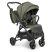 Універсальна дитяча коляска 2в1 EL CAMINO ME 1085 SAGA Denim Khaki з прогулянковим блоком і люлькою Хакі