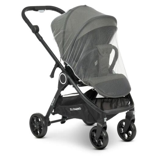 Універсальна дитяча коляска 2в1 EL CAMINO ME 1085 SAGA Denim Khaki з прогулянковим блоком і люлькою Хакі