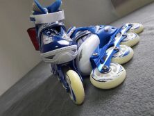 Ролики Дитячі Сині розсувні Profi A 12091-M розмір (34-37)