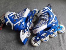 Ролики Дитячі Сині розсувні Profi A 12091-M розмір (34-37)