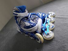 Ролики Дитячі Сині розсувні Profi A 12091-M розмір (34-37)