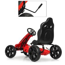 Дитячий педальний карт на Єва колесах Bambi M 5393 E-3 червоний