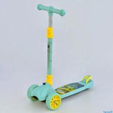 Самокат триколісний F-17880 Best Scooter MAXI складаний кермо бірюзовий