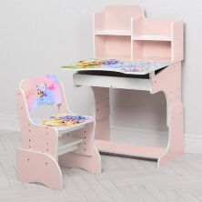 Дитяча парта растишка Bambi B 2071-20 Париж рожевий