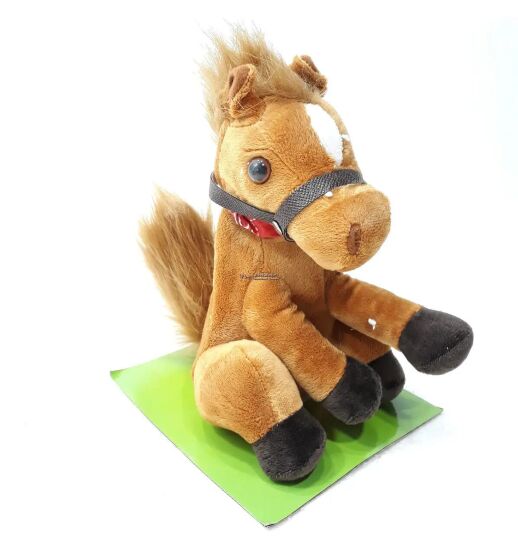 Інтерактивна Іграшка М'яка Конячка Повторюшка Bambi MP 0780 зі звуковими ефектами / для дівчинки та хлопчика