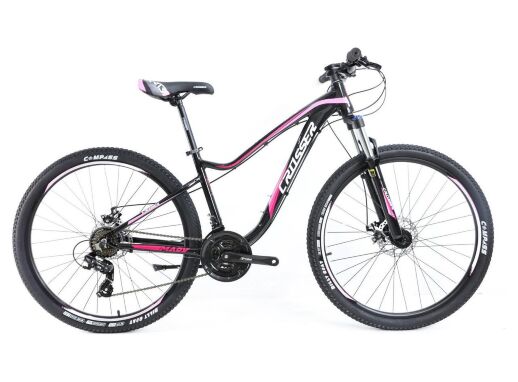 Спортивний Гірський алюмінієвий велосипед 27.5д Crosser P6-2 з дисковими гальмами Shimano/жіночий чорний