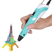 3D ручка 3DPEN-2 c LCD з дисплеєм та підставкою PLA 4 Кольори USB зарядка 168-E