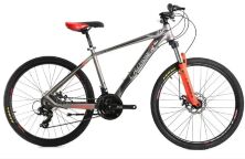 Спортивний гірський велосипед Crosser Solo 26" рама 17 дюймів / Shimano Червоний