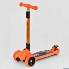 Самокат триколісний F-16770 Best Scooter MAXI складаний кермо помаранчевий
